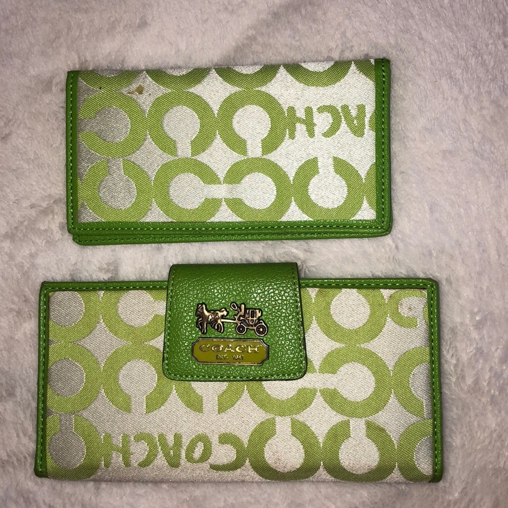 ✨Coach Wallet & Checkbook Cover Set✨
